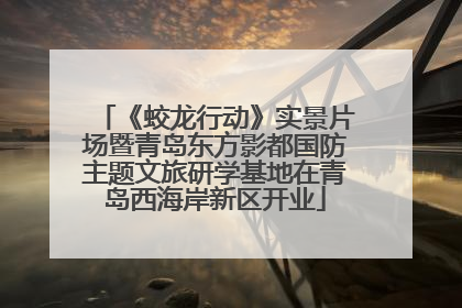 《蛟龙行动》实景片场暨青岛东方影都国防主题文旅研学基地在青岛西海岸新区开业