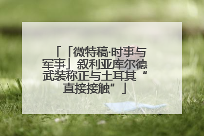 「微特稿·时事与军事」叙利亚库尔德武装称正与土耳其“直接接触”