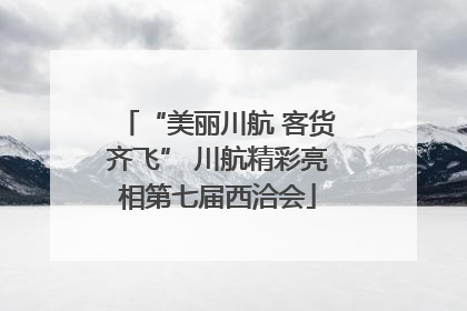 “美丽川航 客货齐飞” 川航精彩亮相第七届西洽会