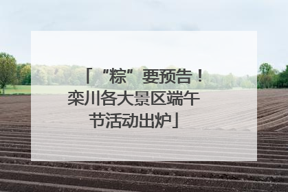 “粽”要预告！栾川各大景区端午节活动出炉