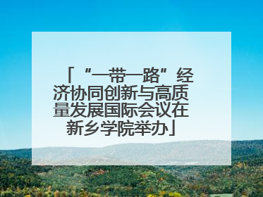 “一带一路”经济协同创新与高质量发展国际会议在新乡学院举办