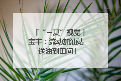 “三夏”视觉｜宝丰：流动加油站 送油到田间