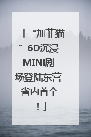 “加菲猫”6D沉浸MINI剧场登陆东营 省内首个！