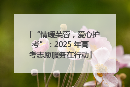 “情暖芙蓉，爱心护考”：2025 年高考志愿服务在行动