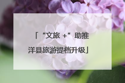 “文旅 +”助推洋县旅游提档升级