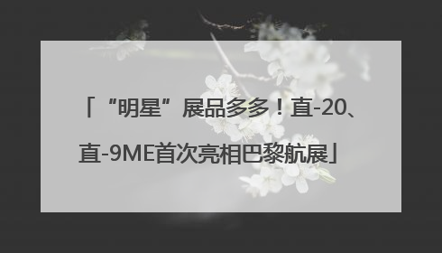 “明星”展品多多！直-20、直-9ME首次亮相巴黎航展