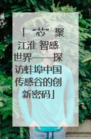 “芯”聚江淮 智感世界——探访蚌埠中国传感谷的创新密码