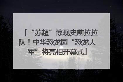 “苏超”惊现史前拉拉队！中华恐龙园“恐龙大军”将亮相开幕式