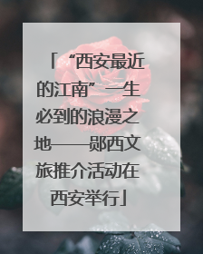 “西安最近的江南”一生必到的浪漫之地——郧西文旅推介活动在西安举行