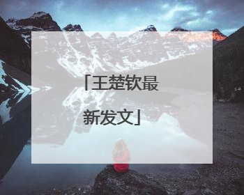 王楚钦最新发文