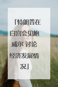 特朗普在白宫会见鲍威尔 讨论经济发展情况