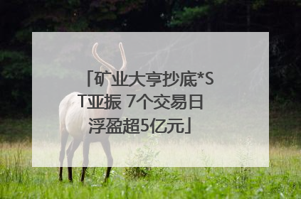 矿业大亨抄底*ST亚振 7个交易日浮盈超5亿元