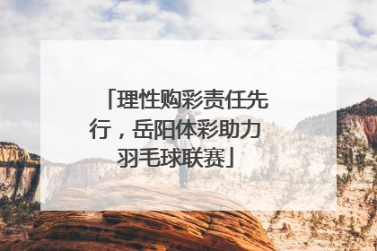 理性购彩责任先行，岳阳体彩助力羽毛球联赛