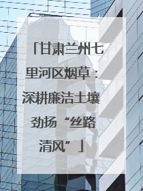 甘肃兰州七里河区烟草：深耕廉洁土壤 劲扬“丝路清风”