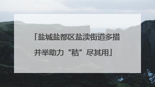 盐城盐都区盐渎街道多措并举助力“秸”尽其用