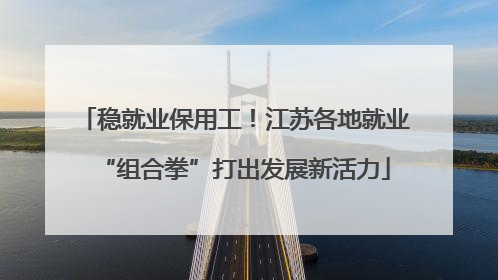 稳就业保用工！江苏各地就业“组合拳”打出发展新活力