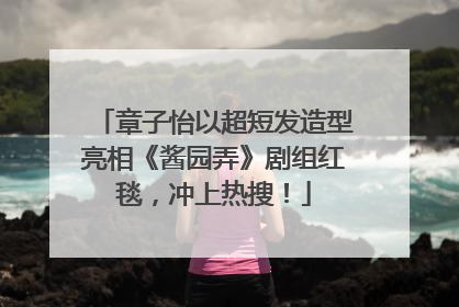 章子怡以超短发造型亮相《酱园弄》剧组红毯，冲上热搜！