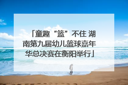 童趣“篮”不住 湖南第九届幼儿篮球嘉年华总决赛在衡阳举行