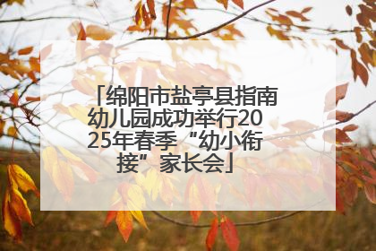 绵阳市盐亭县指南幼儿园成功举行2025年春季“幼小衔接”家长会