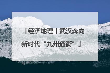 经济地理丨武汉奔向新时代“九州通衢”
