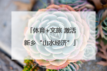 体育+文旅 激活新乡“山水经济”