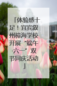 体验感十足！宜宾叙州樟海学校开展“端午·六一”双节同庆活动