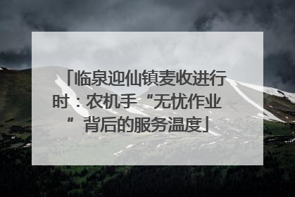 临泉迎仙镇麦收进行时：农机手“无忧作业”背后的服务温度