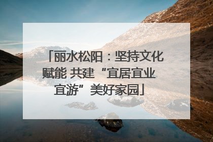 丽水松阳：坚持文化赋能 共建“宜居宜业宜游”美好家园