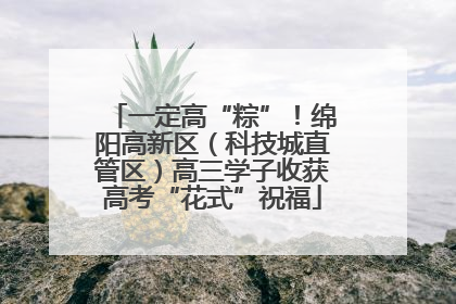一定高“粽”！绵阳高新区（科技城直管区）高三学子收获高考“花式”祝福