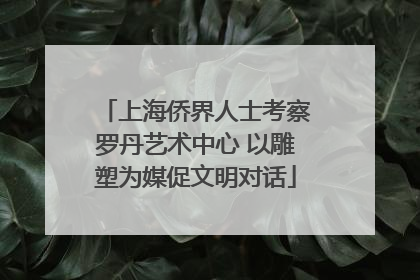 上海侨界人士考察罗丹艺术中心 以雕塑为媒促文明对话