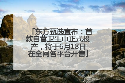 东方甄选宣布：首款自营卫生巾正式投产，将于6月18日在全网各平台开售