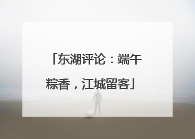 东湖评论：端午粽香，江城留客