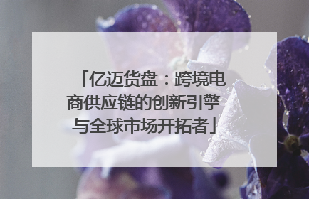 亿迈货盘：跨境电商供应链的创新引擎与全球市场开拓者