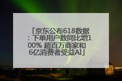 京东公布618数据：下单用户数同比增100% 超百万商家和6亿消费者受益AI