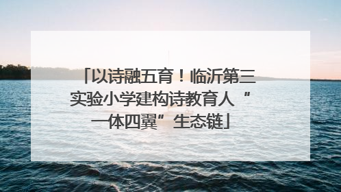 以诗融五育！临沂第三实验小学建构诗教育人“一体四翼”生态链