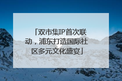双市集IP首次联动，浦东打造国际社区多元文化盛宴