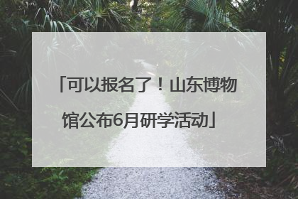 可以报名了！山东博物馆公布6月研学活动