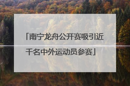 南宁龙舟公开赛吸引近千名中外运动员参赛
