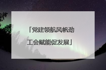 党建领航风帆劲 工会赋能促发展