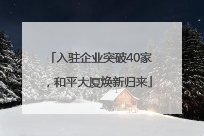 入驻企业突破40家，和平大厦焕新归来