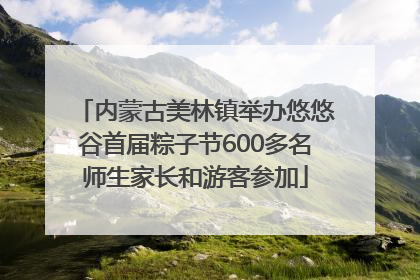 内蒙古美林镇举办悠悠谷首届粽子节600多名师生家长和游客参加