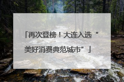 再次登榜！大连入选“美好消费典范城市”