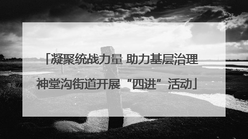 凝聚统战力量 助力基层治理 神堂沟街道开展“四进”活动