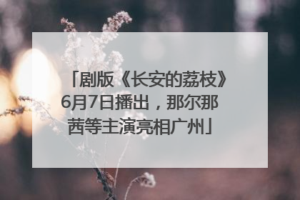 剧版《长安的荔枝》6月7日播出，那尔那茜等主演亮相广州