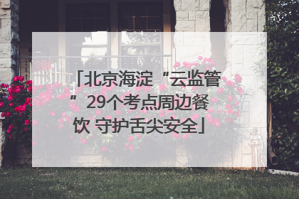 北京海淀“云监管”29个考点周边餐饮 守护舌尖安全