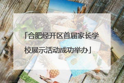 合肥经开区首届家长学校展示活动成功举办