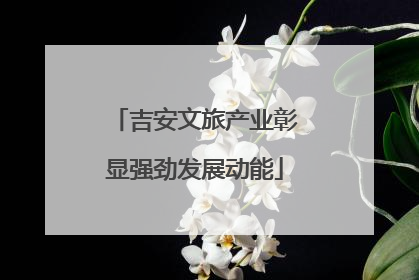 吉安文旅产业彰显强劲发展动能