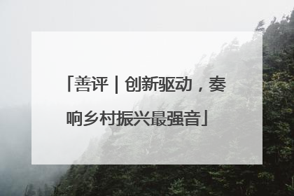 善评｜创新驱动，奏响乡村振兴最强音