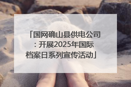 国网确山县供电公司：开展2025年国际档案日系列宣传活动
