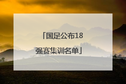 国足公布18强赛集训名单